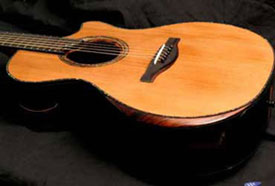 detail of everett guitar