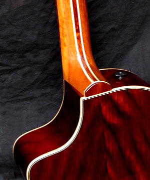 detail of custom everett guitar