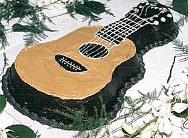 everett guitar wedding cake